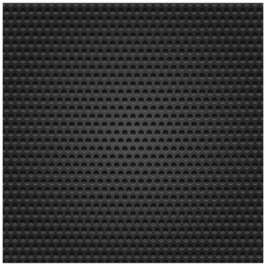 Seamless texture metal surface dotted perforated black background clipart