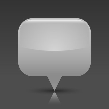 gri parlak boş boş harita PIN düğmesi. yuvarlatılmış dikdörtgen web simgesi ile koyu gri arka plan üzerinde siyah gölge ve renk yansıma. Bu vektör 8 eps kurtardı. benim galeride daha çok düğme görmek