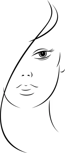 Chica de belleza — Vector de stock