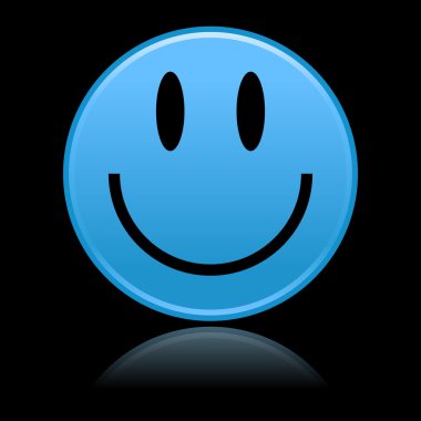 siyah mavi gülen keçeleşmiş