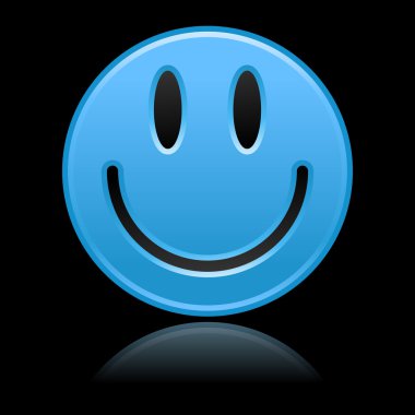 siyah mavi gülen keçeleşmiş