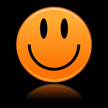 siyah turuncu keçeleşmiş gülen yüzler