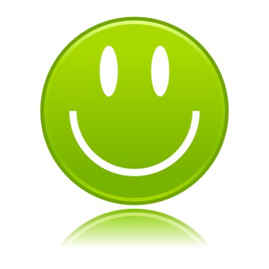 Yeşil gülen yüzleri beyaza keçeleşmiş