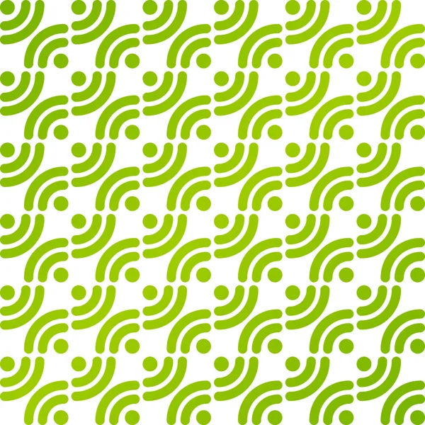 Green vector simple patterns with rss symbols — Stock Vector