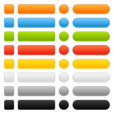 web 2.0 web sitesi için boş düğme Gezinti paneli