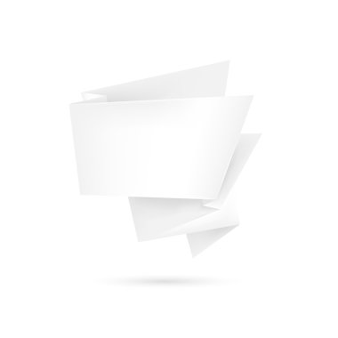 kağıt origami konuşma balonu