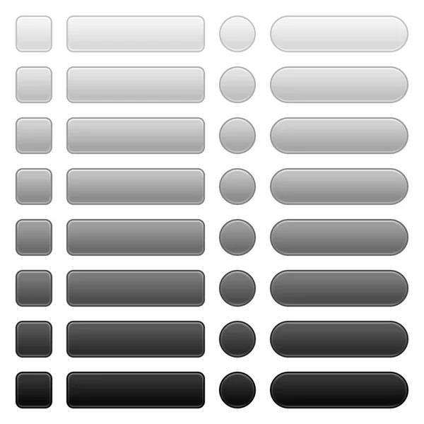 16 blank web 2.0 button navigation panel. — Stock Vector