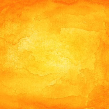 Watercolor texture orange background. clipart