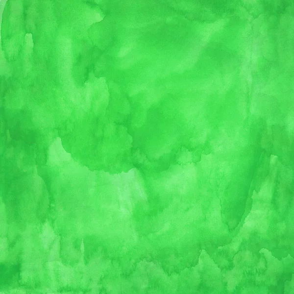 Green watercolor texture. — Stock Photo, Image