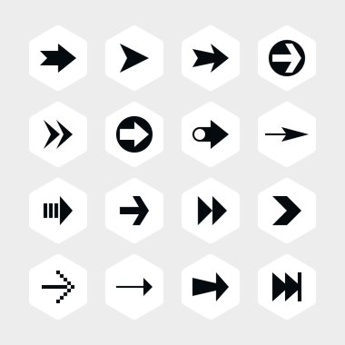 16 ok işareti Icon set