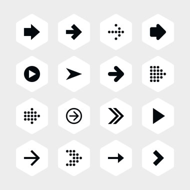 16 ok işareti Icon set