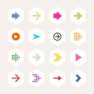 16 ok işareti Icon set