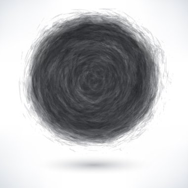 boş suluboya yuvarlak şekil.