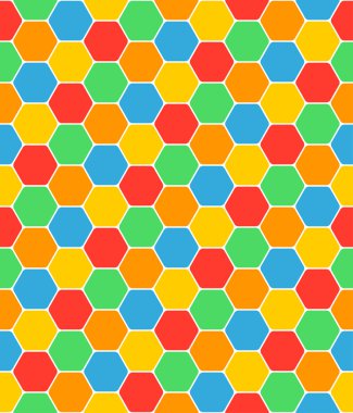 Dikişsiz desen petek dokusu altıgen