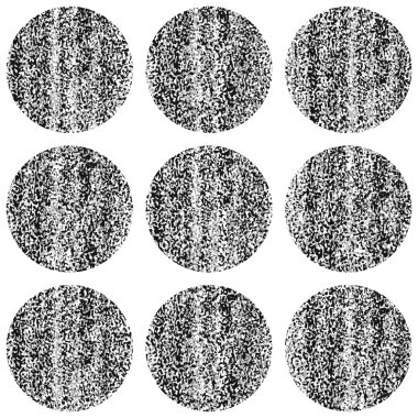 9 gri yuvarlak şekiller