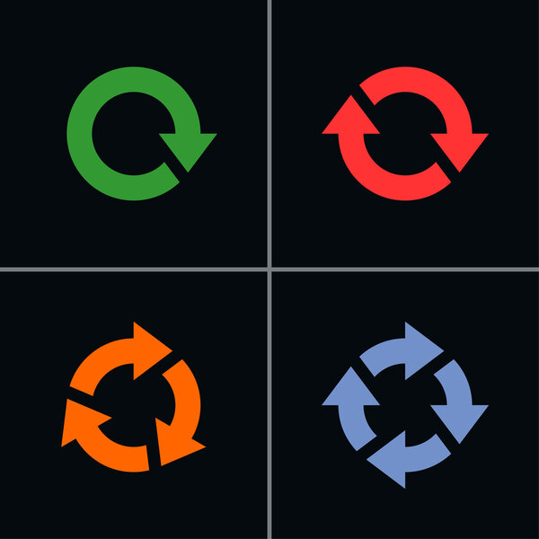 4 arrow sign reload rotation refresh  reset