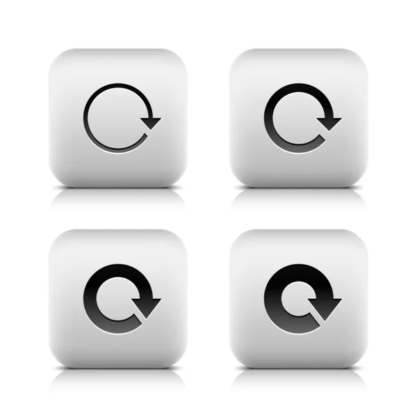 4 pictogram met pijl teken — Stockvector