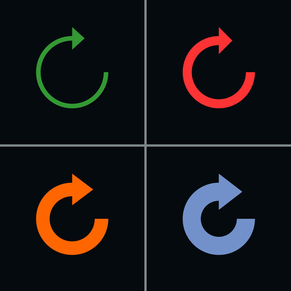 4 arrow sign reload rotation refresh  reset