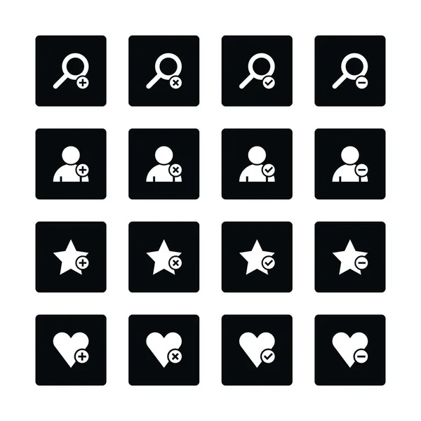 Pictogram set 16 websites. — Stockvector