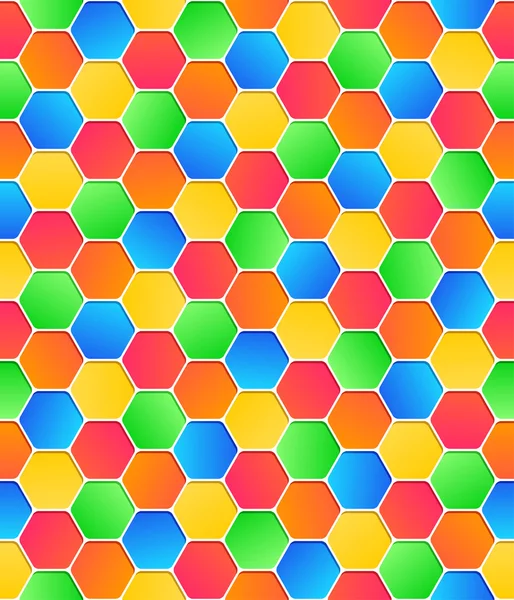 Seamless pattern honeycomb texture hexagon — Stock Vector