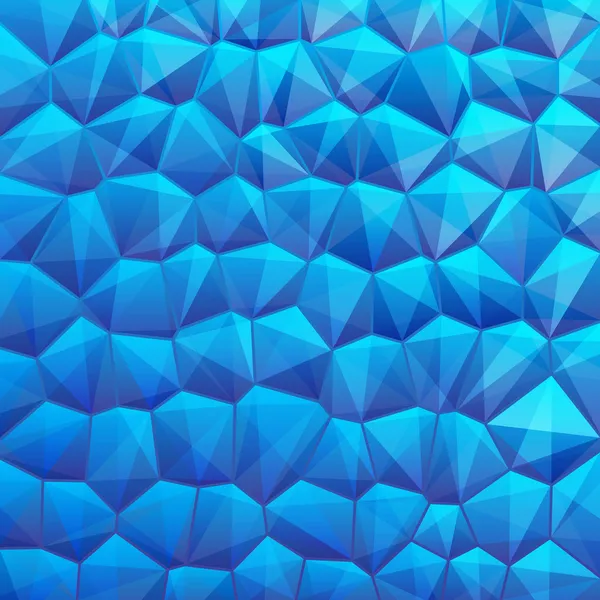 Fondo geométrico abstracto azul con sexángulo — Vector de stock