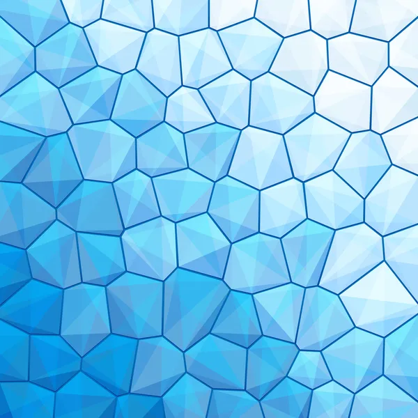 Sfondo geometrico astratto blu con sexangle — Vettoriale Stock