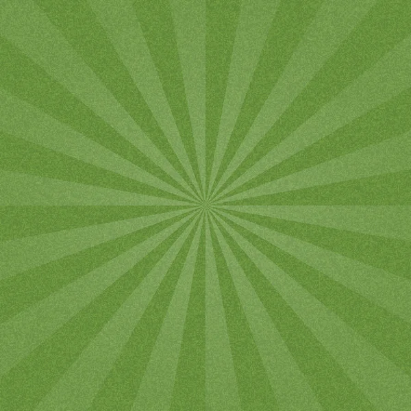 Green sunburst blank background. — Stock Vector