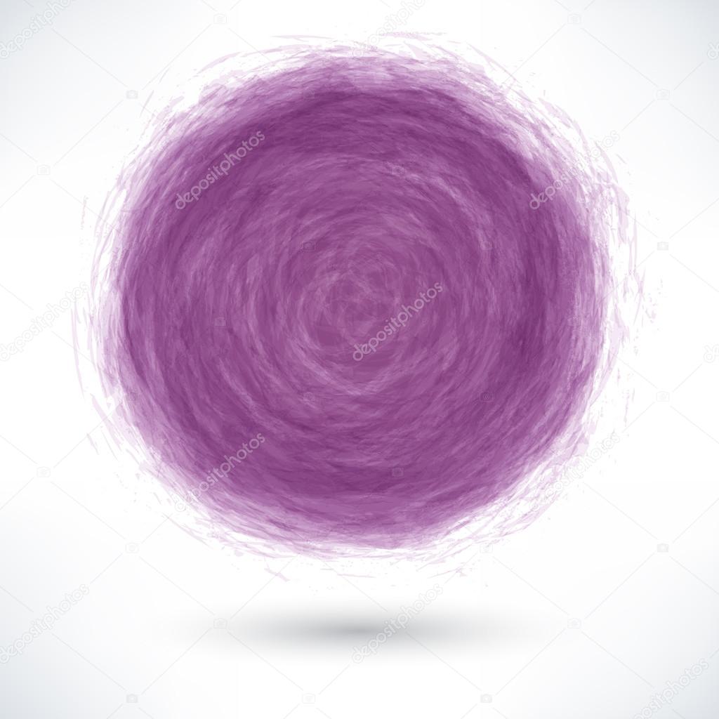 Violet brush stroke in circle