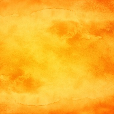Watercolor orange texture background. clipart