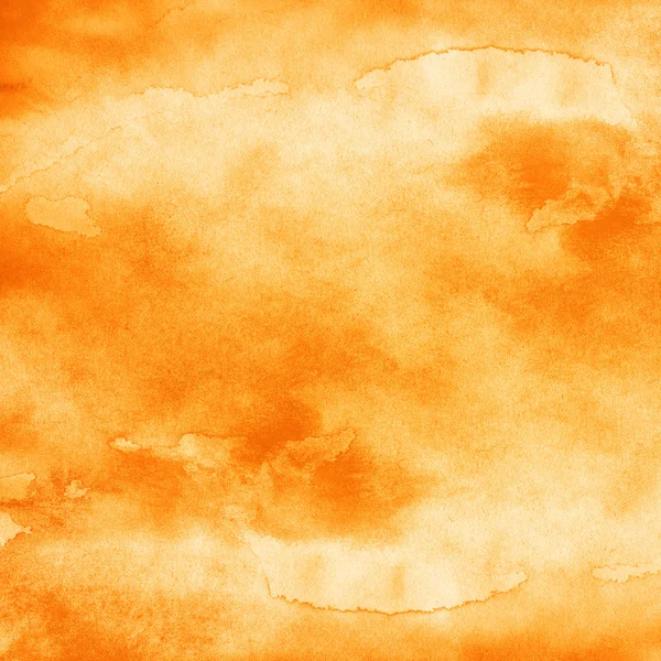 Acquerello sfondo texture arancione . — Foto Stock
