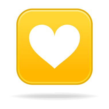 kalp işareti ile Web düğmesi