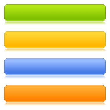 renkli web düğmeleri ile