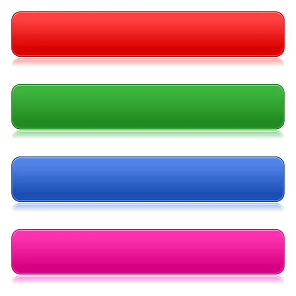 Boutons web colorés — Image vectorielle
