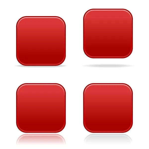 Красные кнопки — стоковый вектор