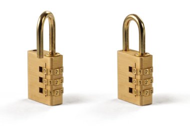 şifreli kilidi ve kilitli kilit