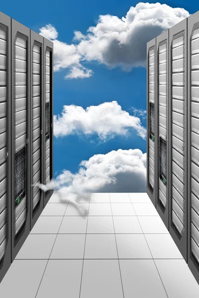Computação em nuvem - Datacenter Imagem De Stock