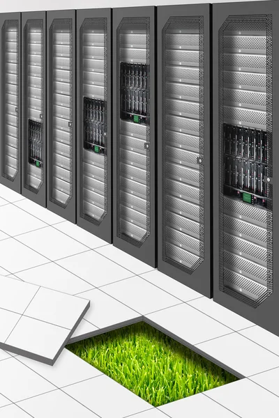 Datacenter verde Imagem De Stock
