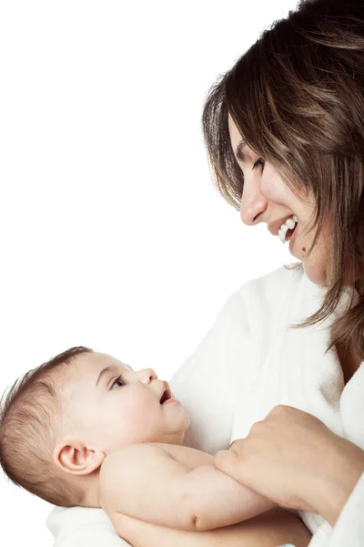 Annesi holding bebek aşk ile — Stok fotoğraf