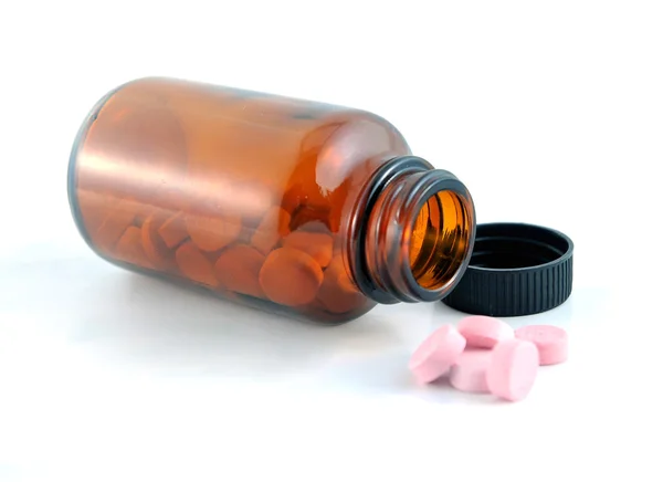 Bottle and pills — Stock Photo, Image