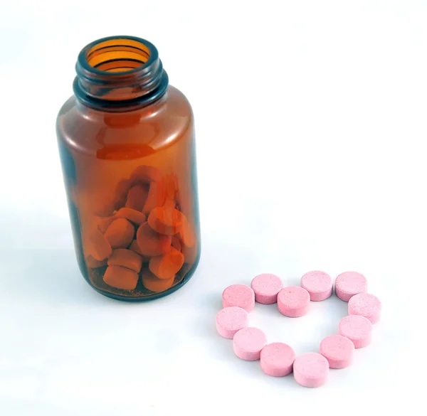 Bottle and pills — Stock Photo, Image