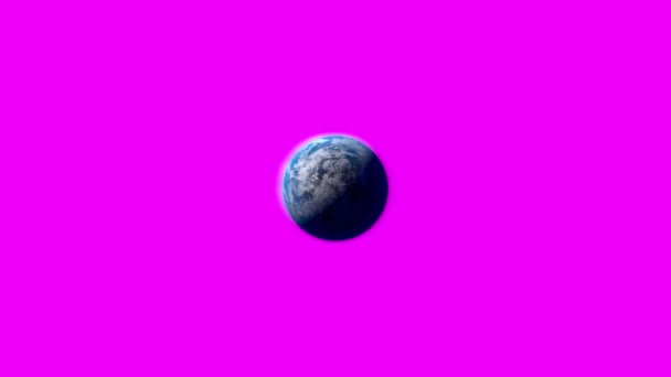 Rotující Země Izolovaná Pozadí Prvky Tohoto Obrazu Poskytla Nasa Animace — Stock video