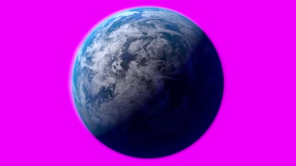 Dönen Dünya Arka Plandan Izole Edildi Görüntünün Elementleri Nasa Tarafından — Stok video