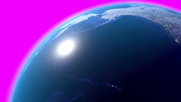 Föld Elszigetelődött Háttértől Kép Elemeit Nasa Bocsátotta Rendelkezésre Animáció 3840 — Stock videók