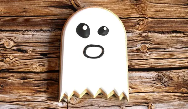 Biscoito Fantasma Halloween Ilustração — Fotografia de Stock