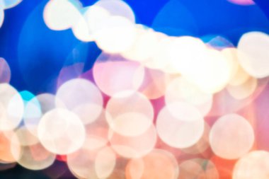 Odaklanamayan, renkli Noel ışıkları - bokeh etkisi