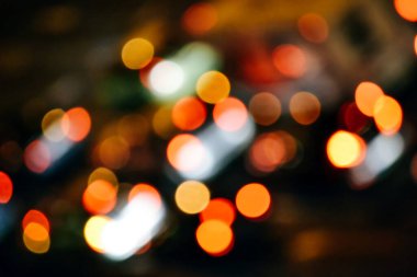 Renkli soyut, odaklanmış ışıklar - bokeh etkisi