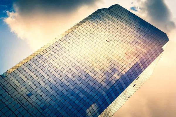 Rascacielos Cristal Moderno Edificio Oficinas Concepto Negocio —  Fotos de Stock
