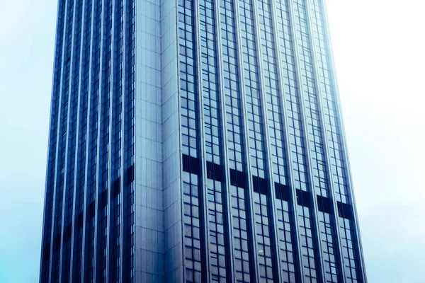 Moderno Edificio Oficinas Rascacielos Con Paredes Vidrio —  Fotos de Stock