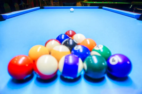 Bilardo Oyunu Bir Oyunun Başlangıcı — Stok fotoğraf