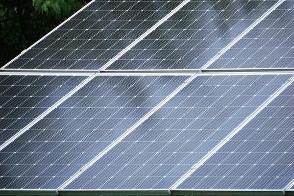 Fotovoltaik Güneş Panelleri Elektrik Üretimi — Stok fotoğraf